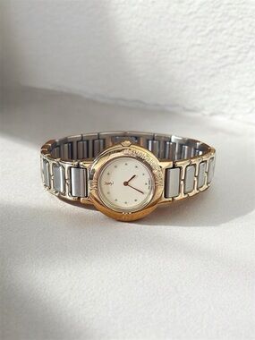 Yves Saint Laurent Two-Tone Gold and Silver Women's Bracelet Watch